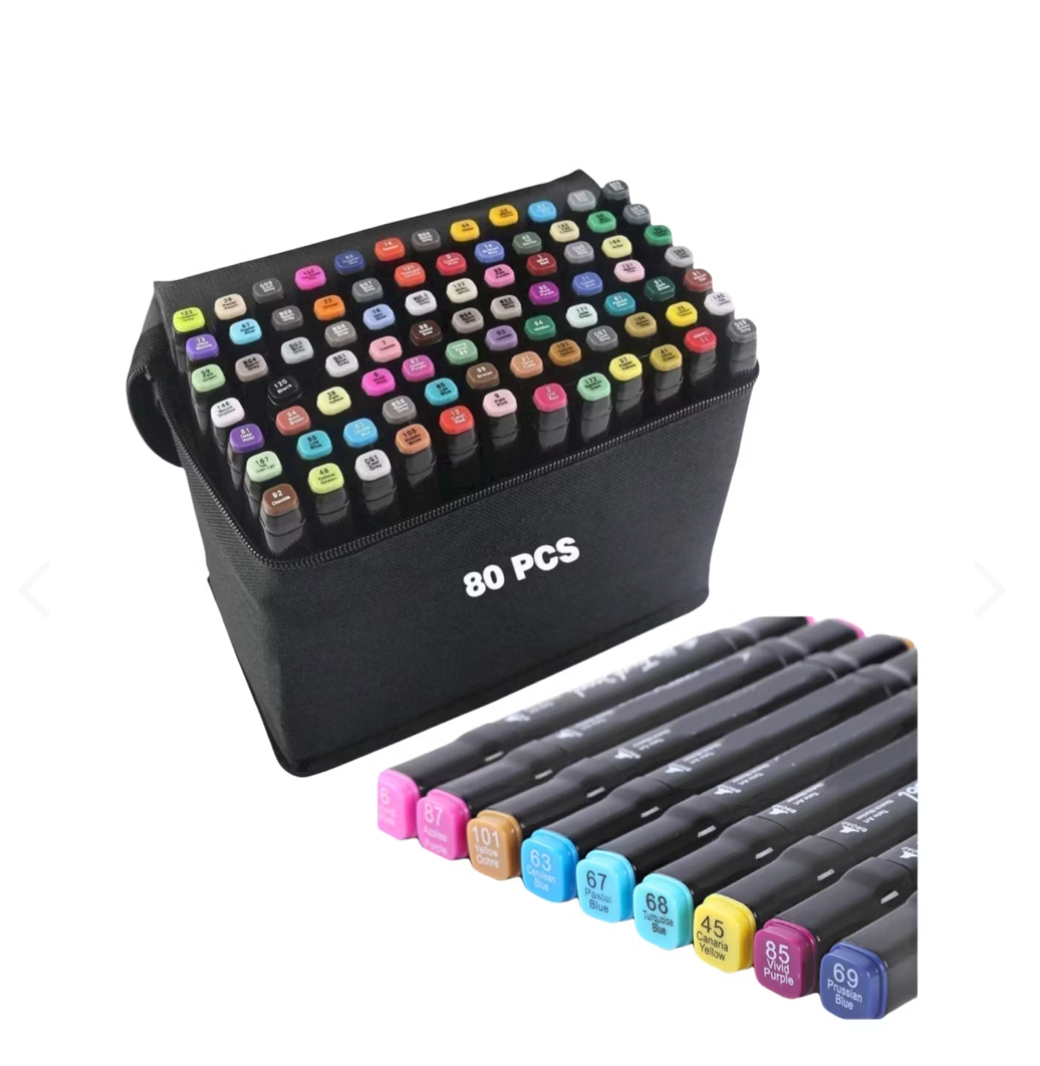 Set De Marcadores x120 Pzs Doble Punta