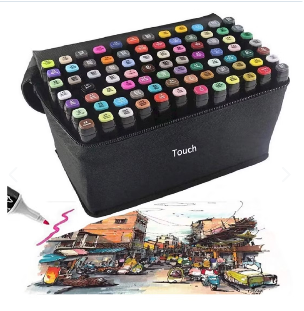 Set De Marcadores x120 Pzs Doble Punta